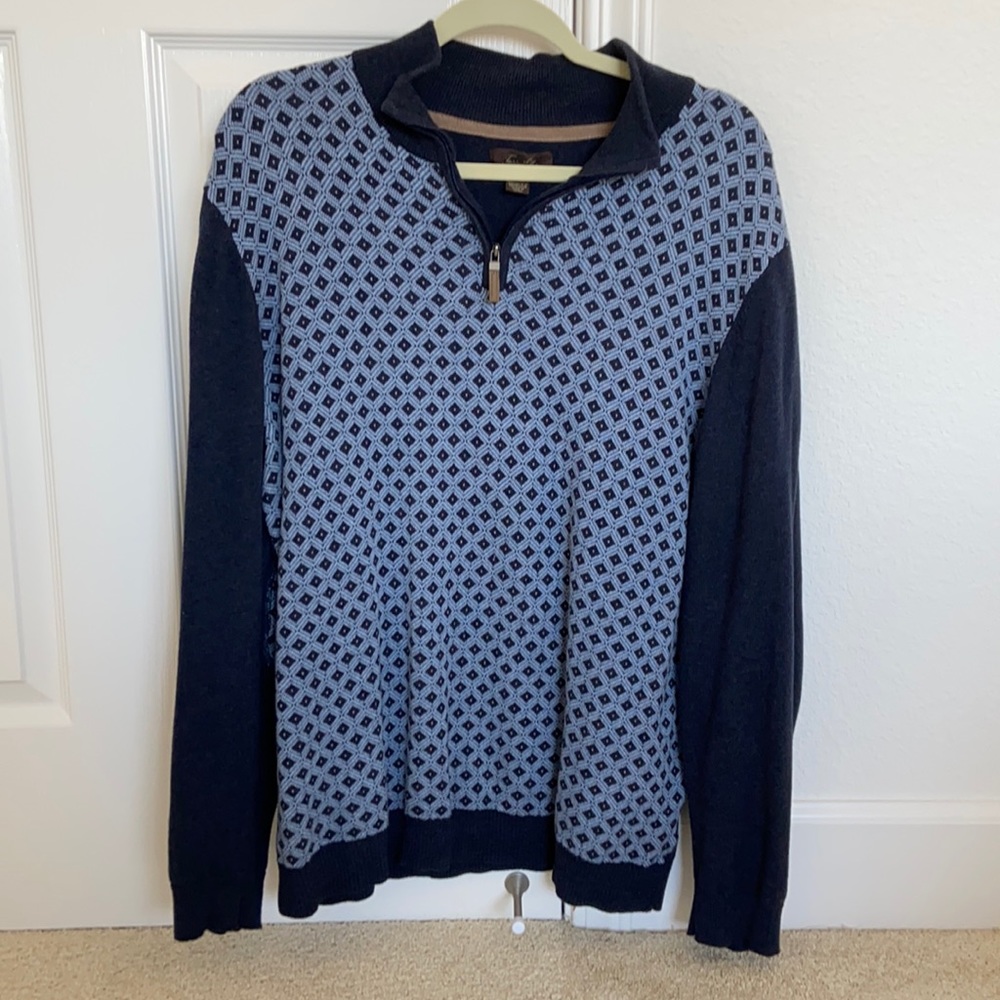 Men’s dress quarter zip sweater
